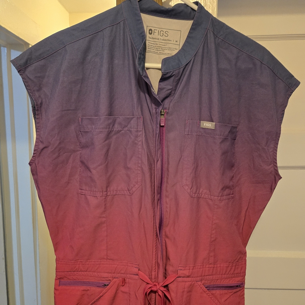 Figs Purple and Pink Jumpsuit